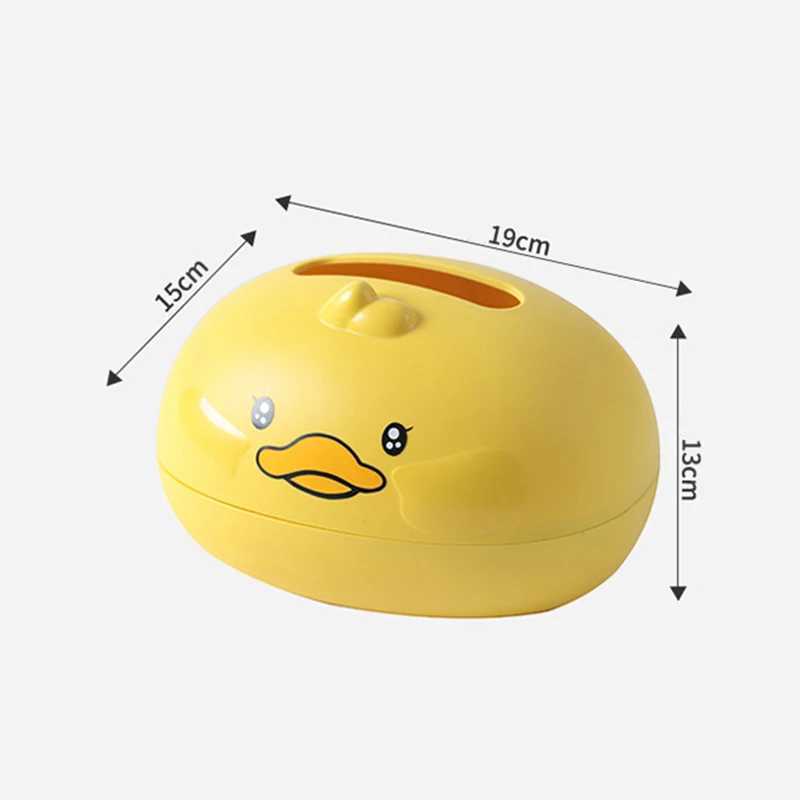 1pc Cartoon w Duck Tissue Box Creative He Living Ro Coffee Table Paper Box Net Red Dormitory Desktop Tissue Storage Box Y241218