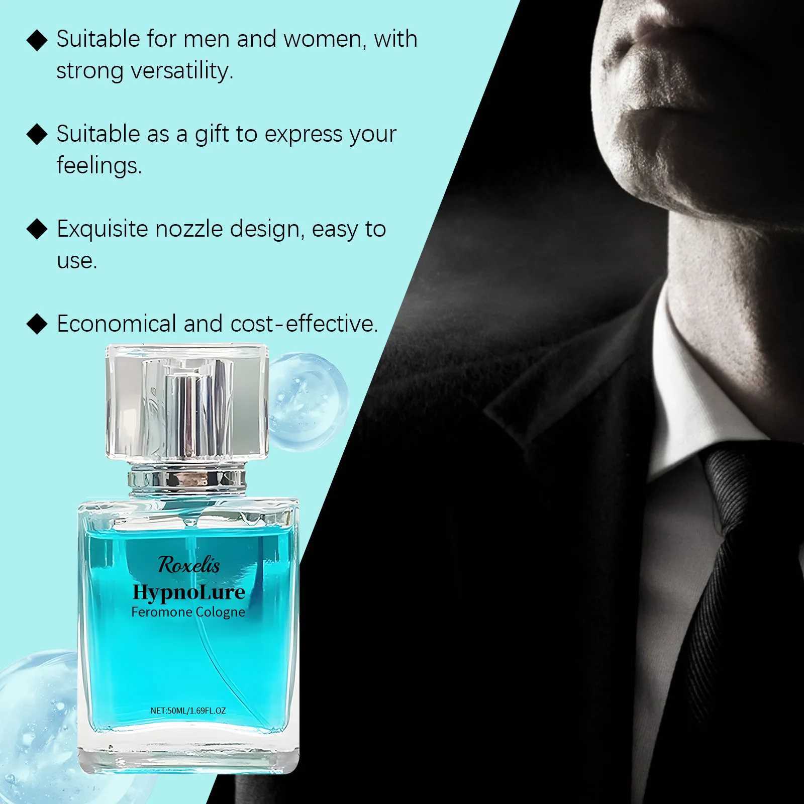 Roxelis 50ml Cologne mens perfume Natural fresh perfume Persistent pheromone deodorant charm release flirting perfume sprayXJ250409