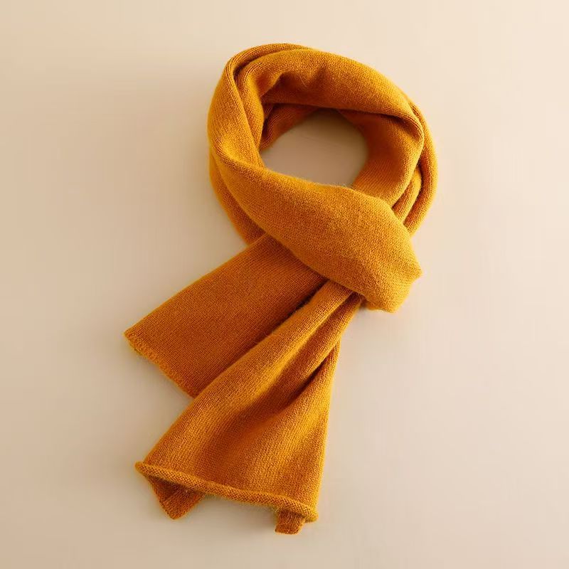 T003 cashmere scarf winter women's thick versatile scarf Korean version of high-grade warm knitted women's neck scarf
