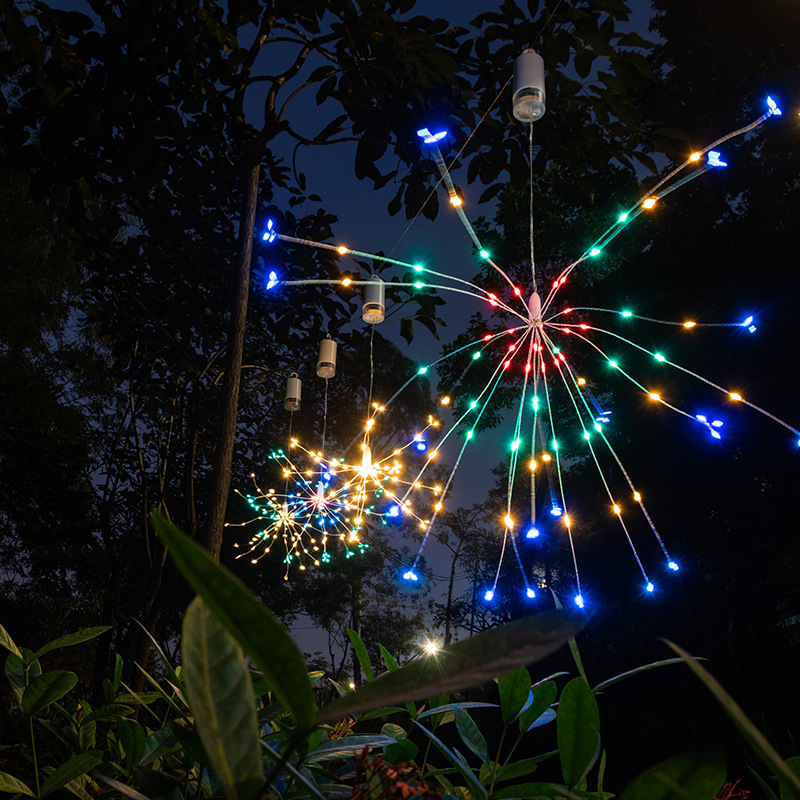 Multi-Functional Remote Controlled LED Fireworks Lights - Durable Outdoor Explosion Balls & Strings