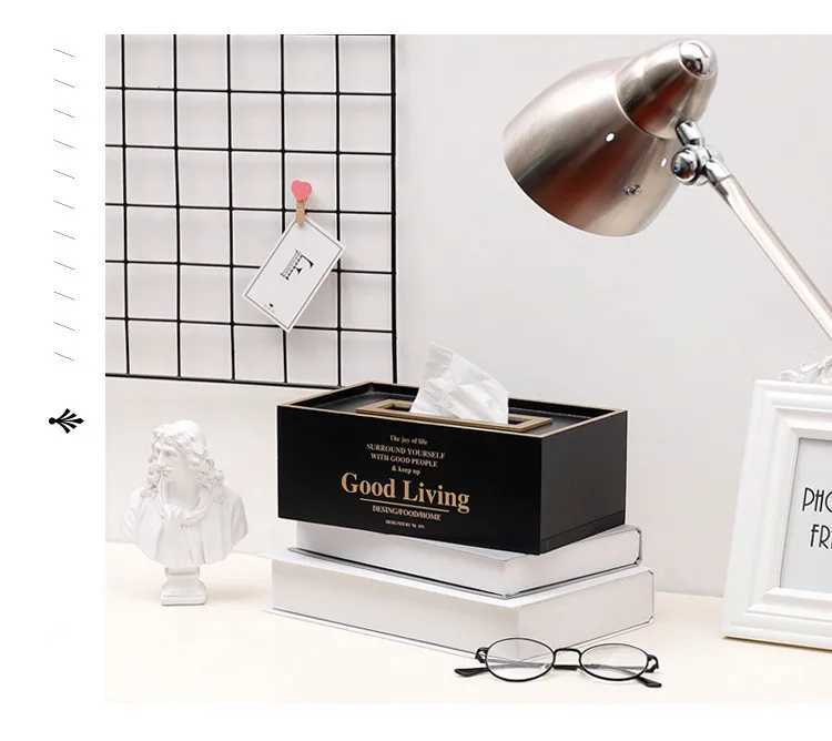 1 Nordic wooden living Ro Dining Ro decoration organization simple wooden tissue box He Storage Organization JL 235 Y241218