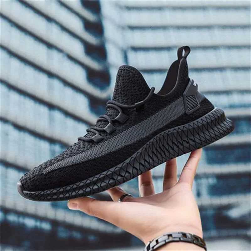 High Quality Casual mens fashionable fully matched sports shoes mens shoes flight weaving breathable mesh surface breathable comfortable cloth shoes T