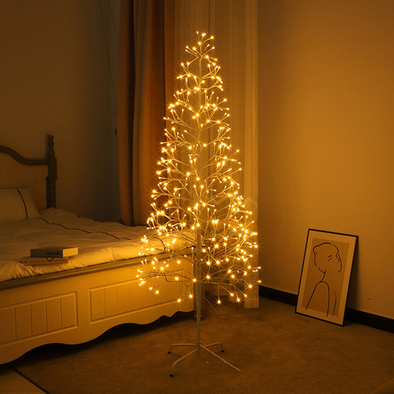 Waterproof Cross-Border LED Birch Tree Lights Ideal for Festive Garden Illumination during Christmas