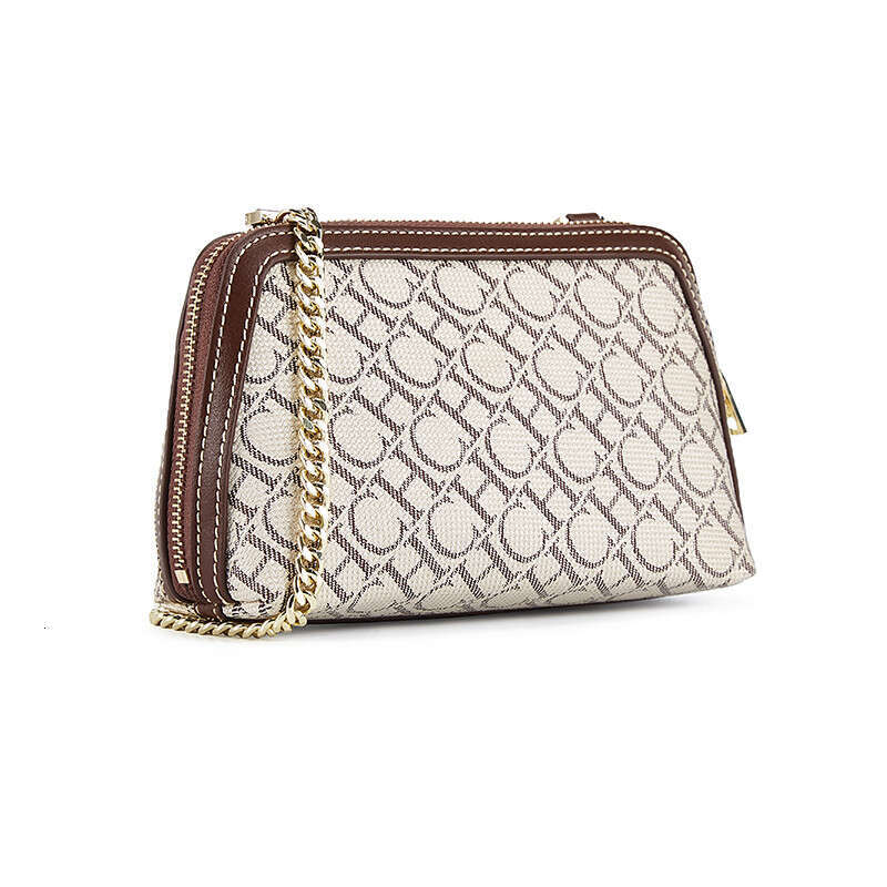 Women's Bags Letter Printed Light Suede Leather Chain Shoulder Bag Fashion Retro Crossbody Designer