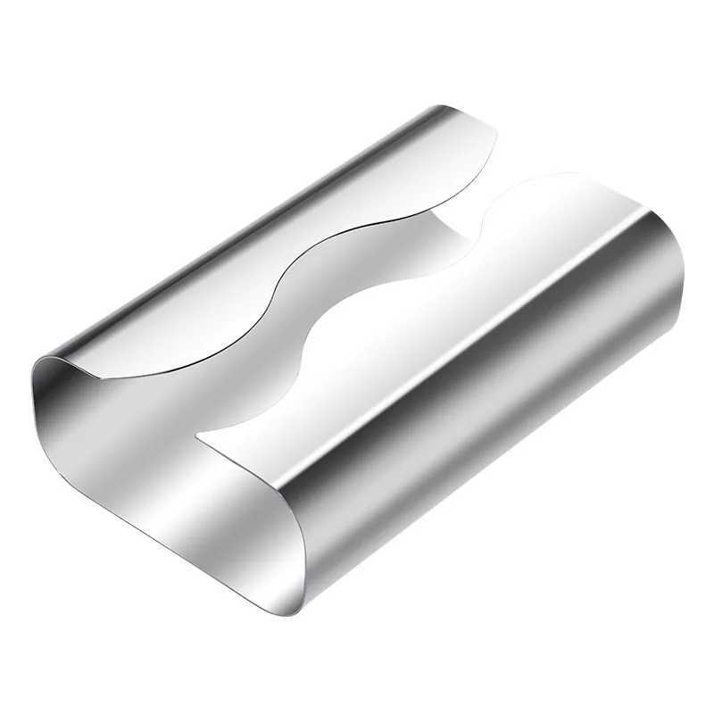 Stainless steel tissue box for living Ro simple desktop stand silver plated paper storage napkin paper box Y241218