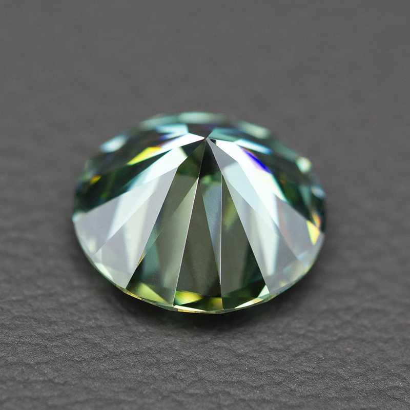 Never Fade Peacock Blue Round Cut Moissanite 1.0-3.0ct Moissanite Loose Gemstone Passed GRA Certificate Diamond Tester W241214