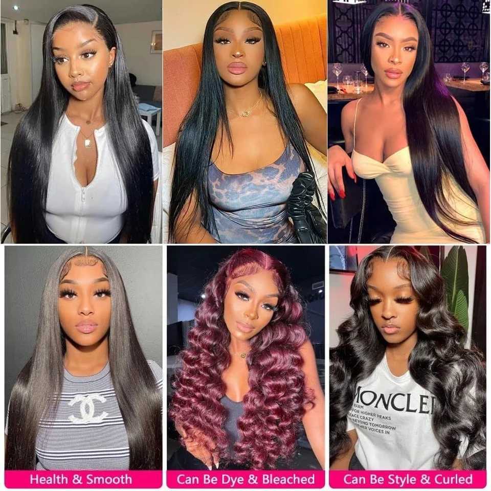 Straight 3/4 bundle with closed human hair Brazil womens hair ribbon closed 4x4 13x4 lace tie bundle W241221