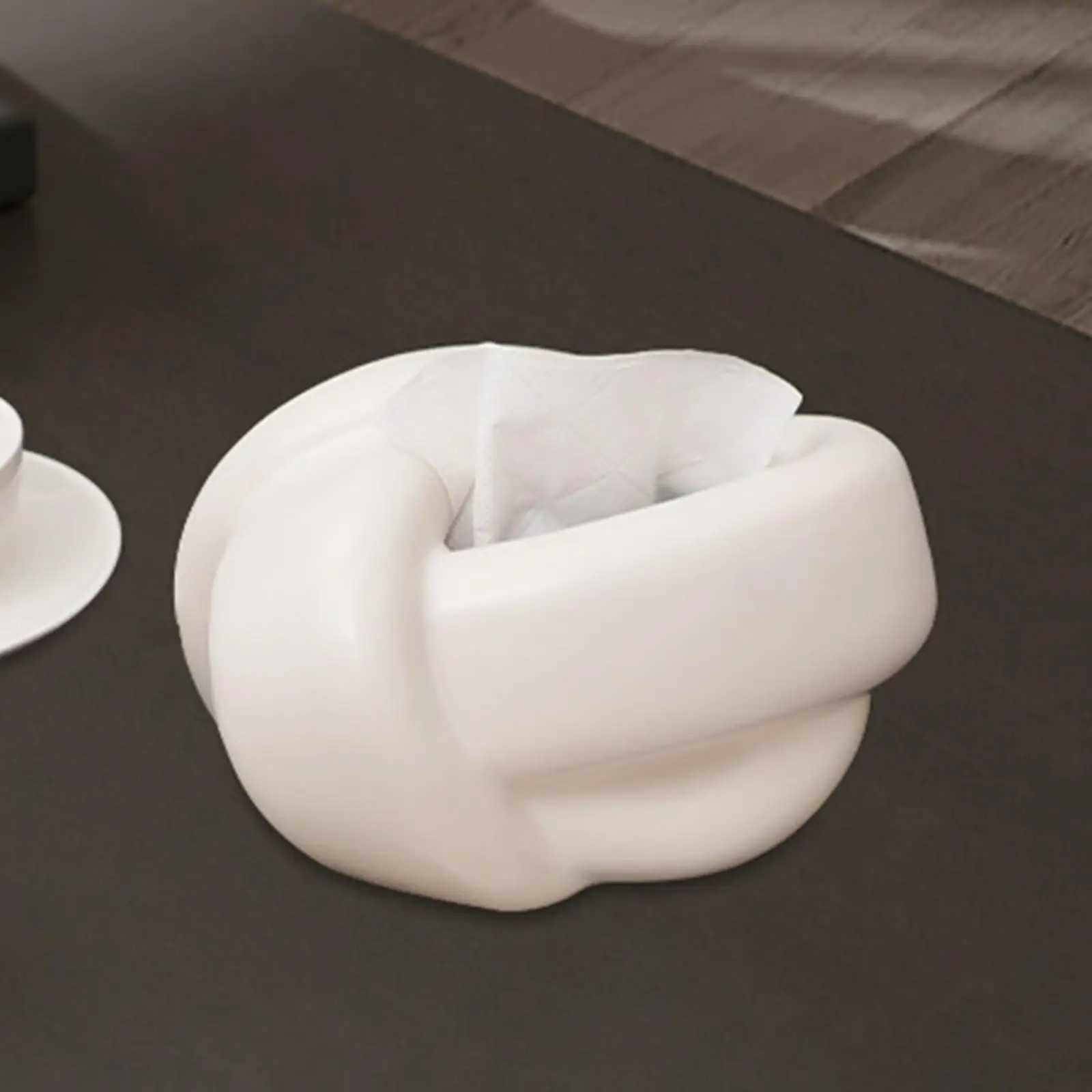 Stylish Tissue Box Cover Ceramic Decoration Case Housewarming Gift Facial Napkin Holder for End Table Living Ro Off Desk Y241218