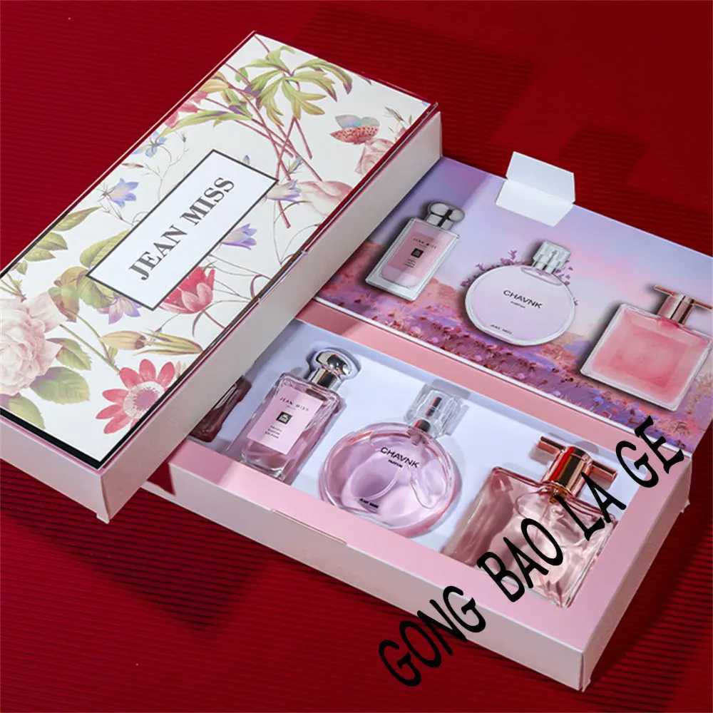 Brand 120ml perfume womens gift box 4pcs set plant fragrance lasting perfume De perfume fresh natural perfume FemininoXJ250409