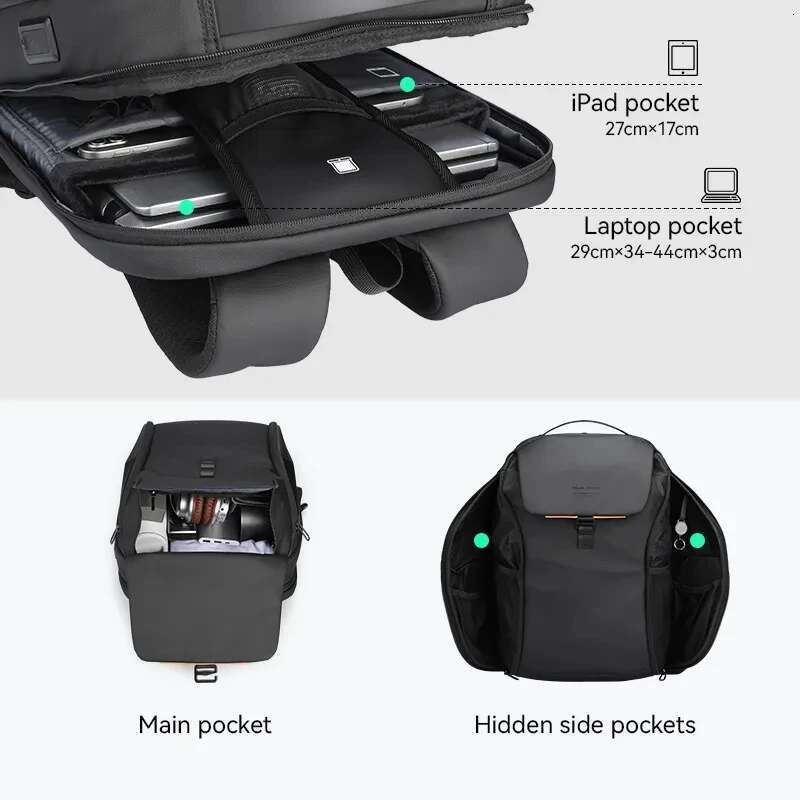 Backpack Mark Ryden Brand Designer Men's Quality Waterproof 15.6 Laptop Backpack Urban Man Travel Bag School Backpacks