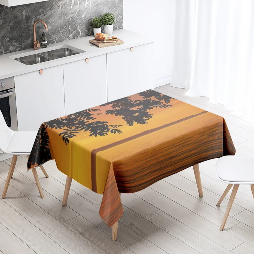Seagull Scenery Tablecloth Party Restaurant Banquet Decoration Anti-Stain Waterproof Home Table BBA169