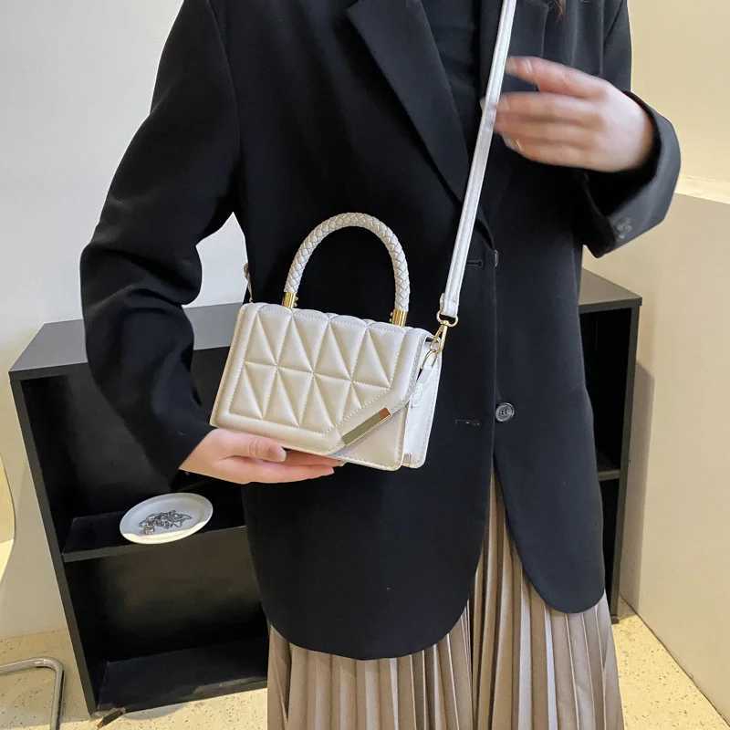 2023 New Fashion Shoulder Bag Plaid PU Leather Ladies Handbags Designer Crossbody Bags For WomenC241218