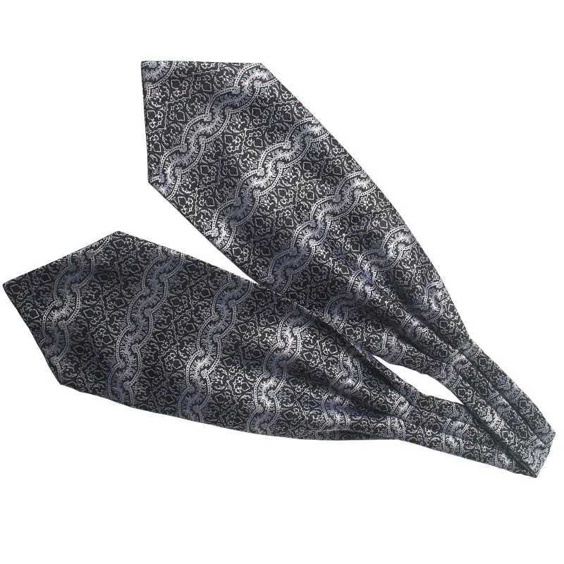 Ties Men Vintage Polka Dot Wedding Formal Cravat Ascot Scrunch Self British style Gentleman Polyester Silk Paisley Neck Tie Luxury J241217