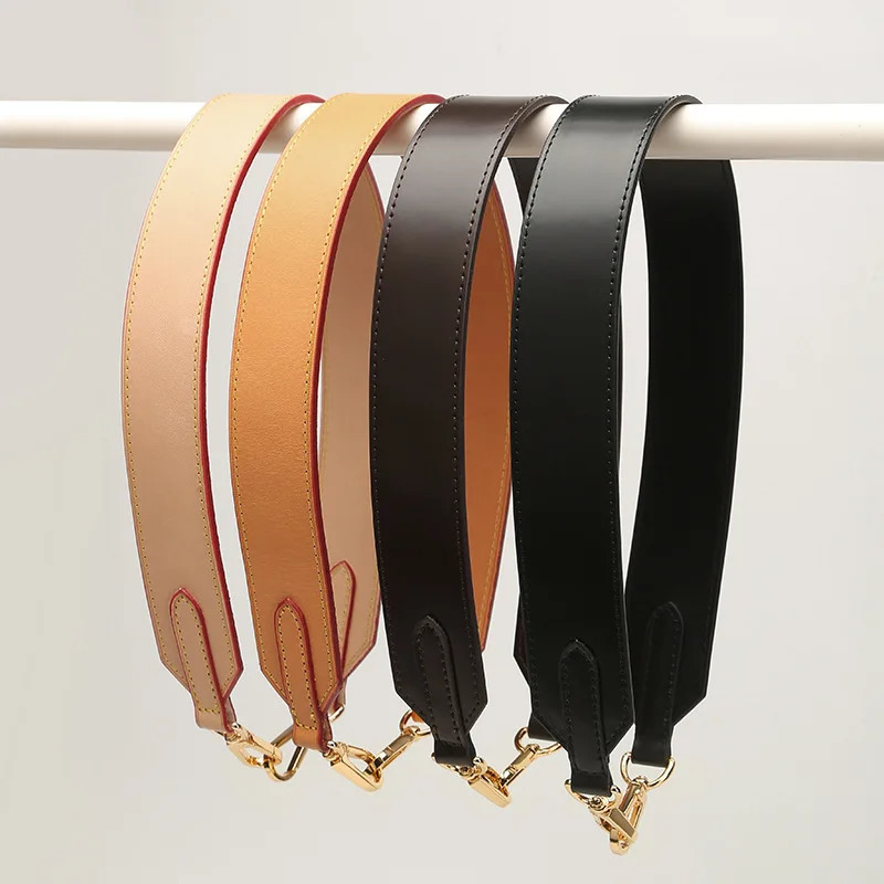 65CM leather wide shoulder strap used for handbags vegetables tanned womens shoulder bags handle cross bag accessories 241218