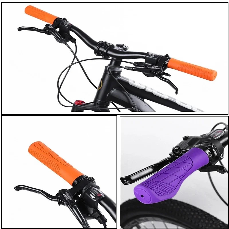 MTB Grips Handles for Bicycle Cuffs Mtb Bike Gauntlet Lock on Handlebar Cover 22mm Grip Motorcycle BMX Accessories 241216