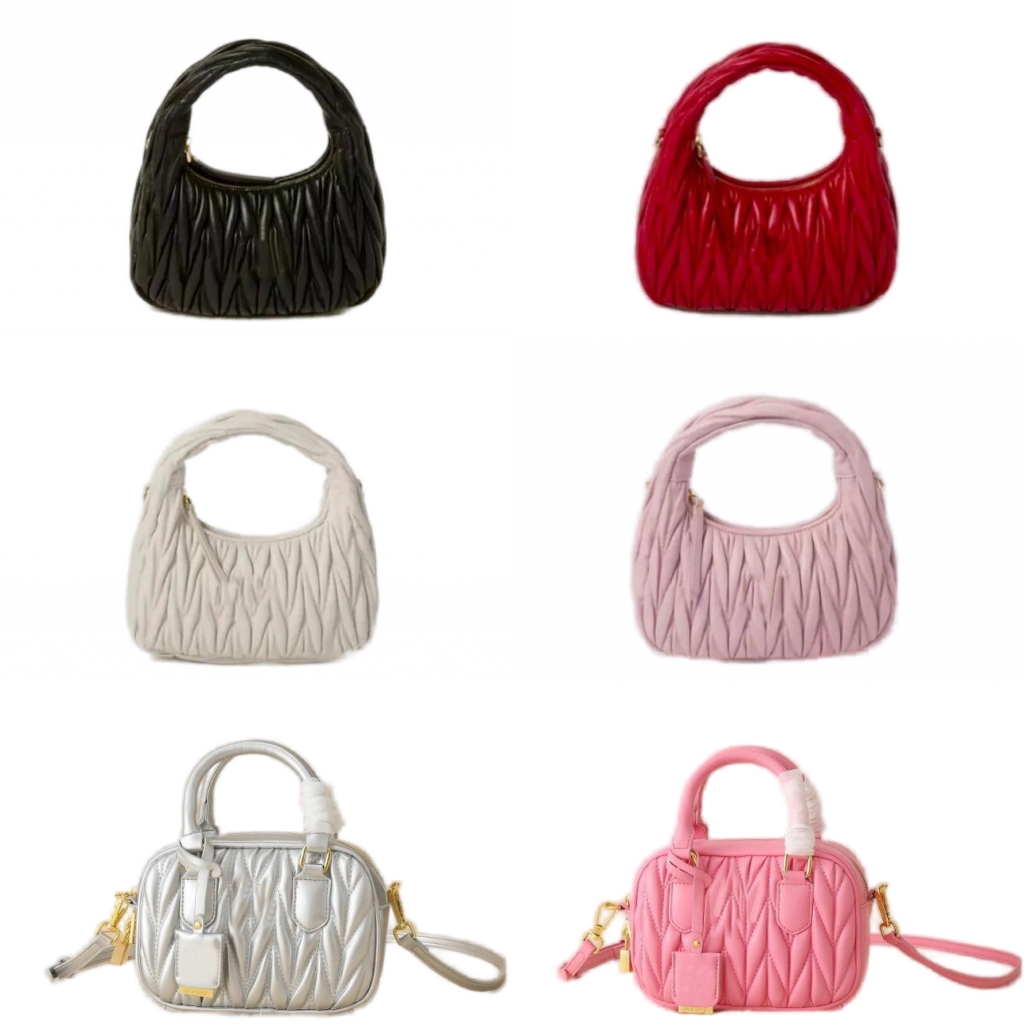 Matelasse square evening bag shoulder bags leather purse crossbody luxury bag simple designer bags red pink black brown xb066