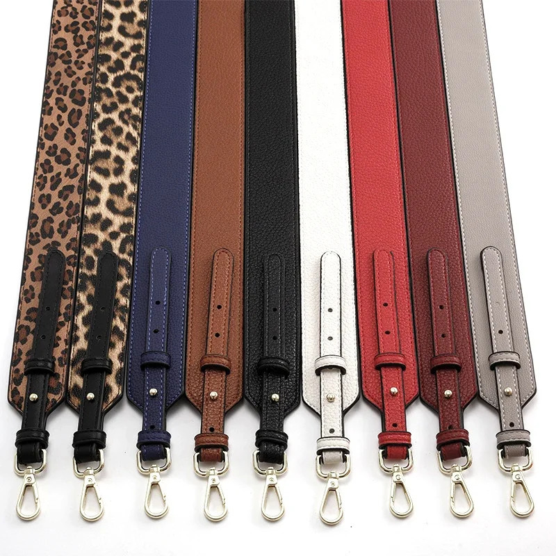 90*3.8cm Durable Genuine Leather Bags Strap Adjustable Replacement Crossbody Straps Gold Hardware for Women DIY Bag Accessories 241218