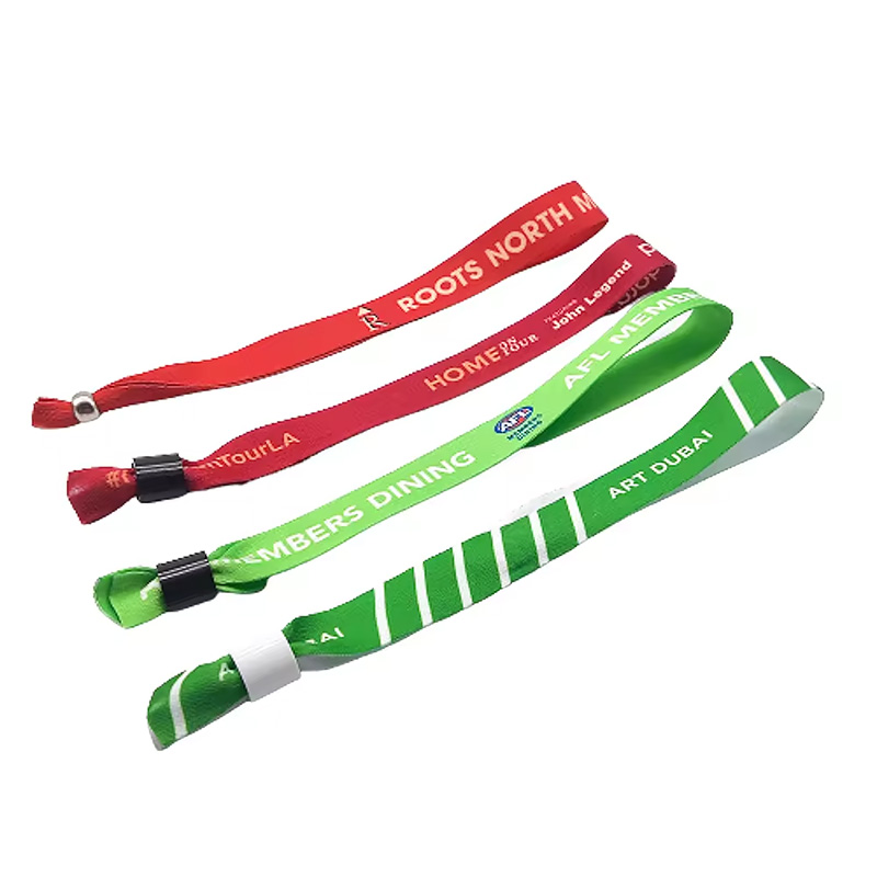 Customised festival event ribbon fabric wristbands,Custom logo for wrist Straps holographic vip ticket,bracelet with Logo Custom For party,music day,t