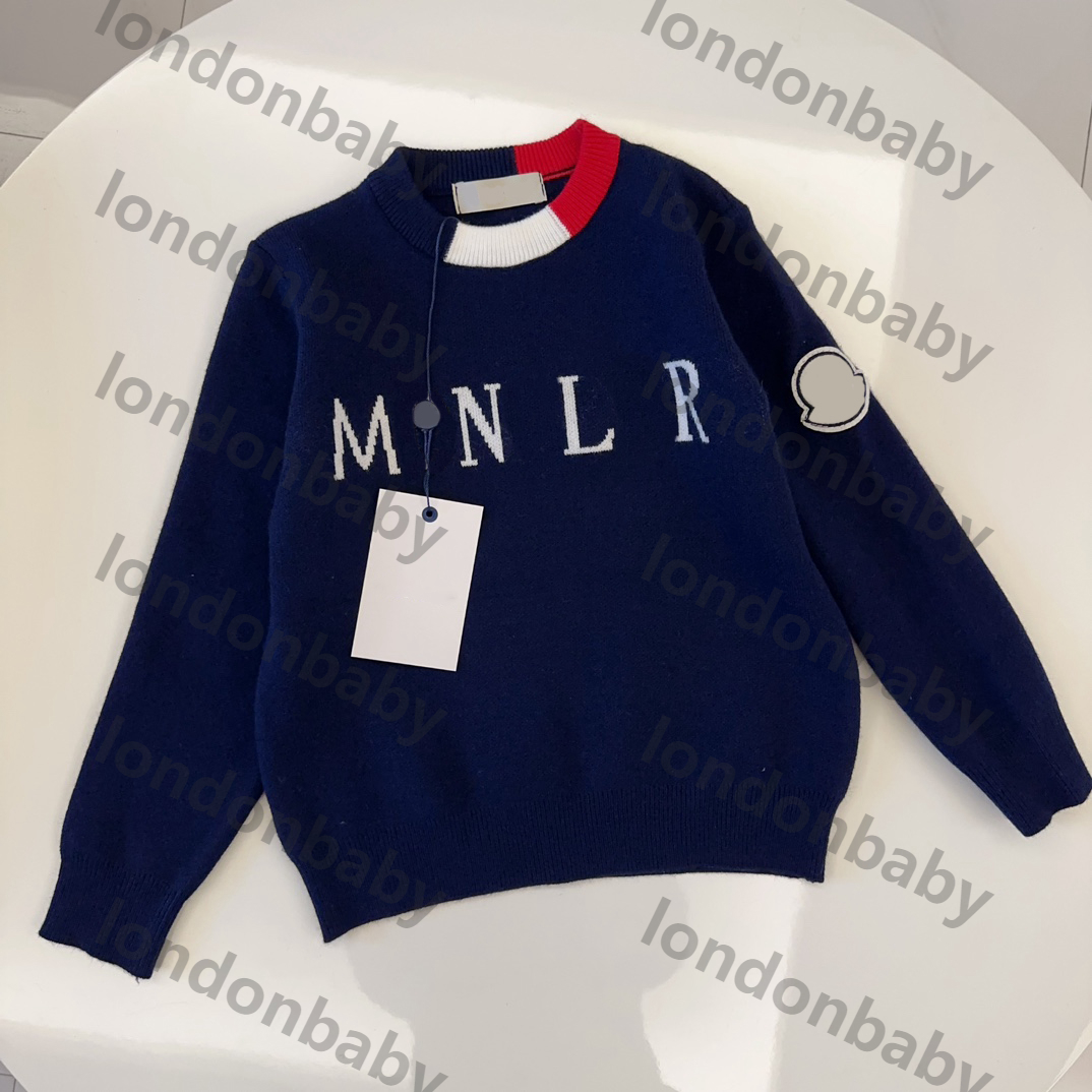 Designer Sweater Luxury Pullover For Kids Logo Letter Girls Boys Long Sleeves High Quality Kid Child Knitwear Hoodies -8 Child Warm Clothing Tops DZD2412182