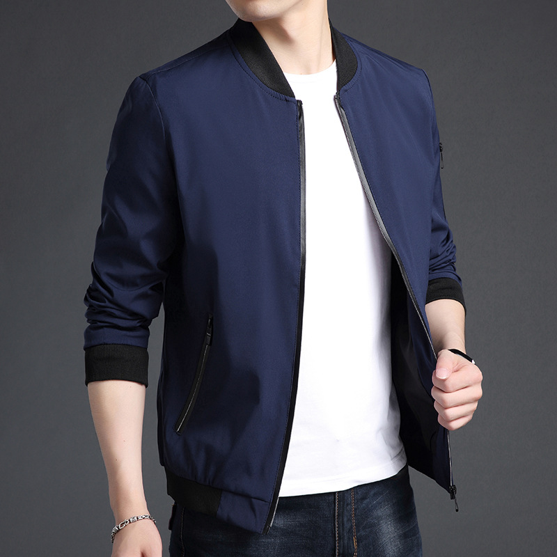 M10174 Large size autumn new men's jacket spring and autumn clothes trendy handsome men's clothing