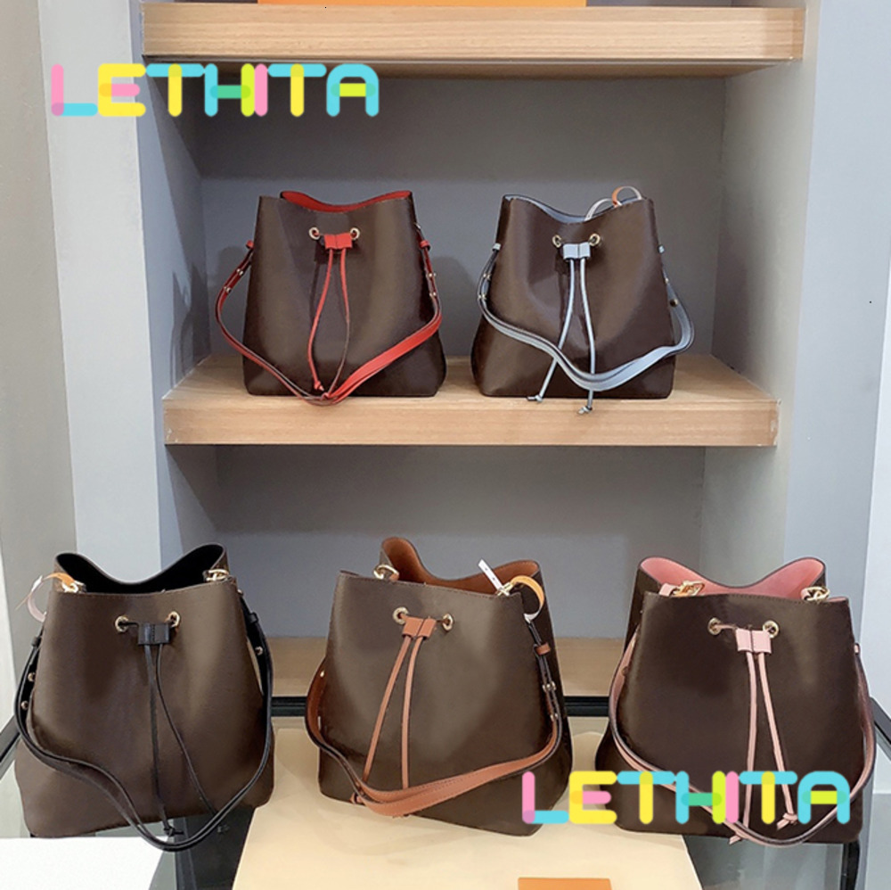 Womens NEONOE Designer Bucket Bag High Quality Leather Handbag Purse | Luxury Tote Crossbody fa23hg dsss