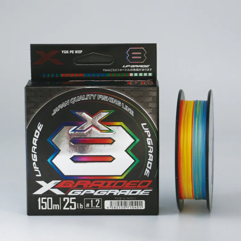 Original Japan YGKX BRAID Upgrade X8X12 PENTAGRAM Fishing Line Multifilament X8 PE Line 150m200m 14LB-80LB Japan FISHING Line 241218