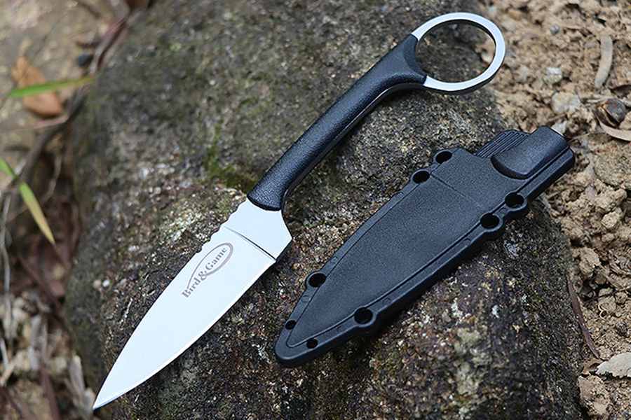 Top Quality M7844 Survival Straight Knife 3Cr13Mov Satin Blade Full Tang GRN Handle Outdoor Camping Hiking Fishing EDC Fixed Blade knife Knives with K