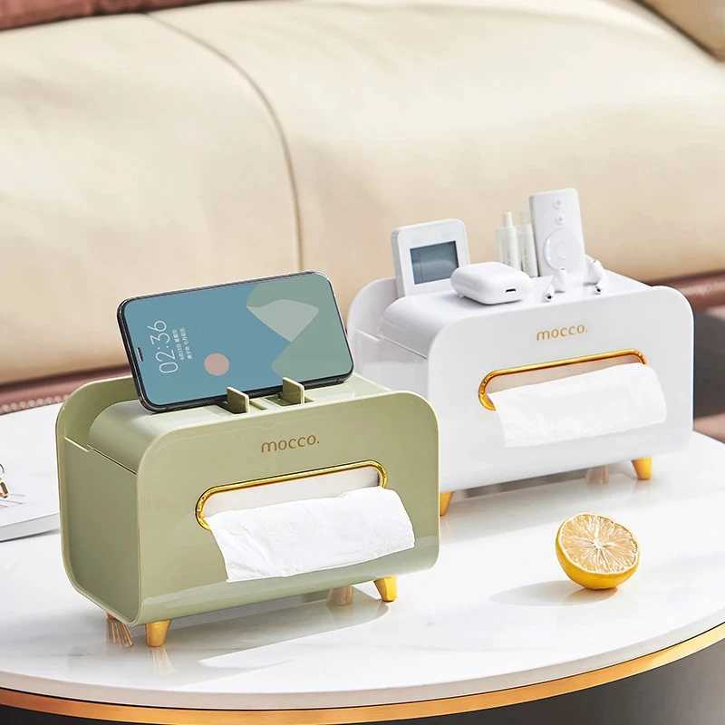 Living Ro Tissue Box Environmentally Friendly Clean Remote Control Desktop Creative Napkin Dresser Bathroom Storage Box Y241218