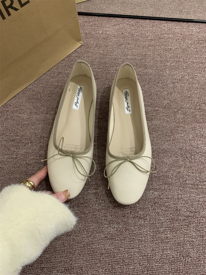 2025 NEW soft bowtie moccasins round toe foldable shoes casual design leaopard slip on loafers women comfy ballet flats hurenlakeshoes