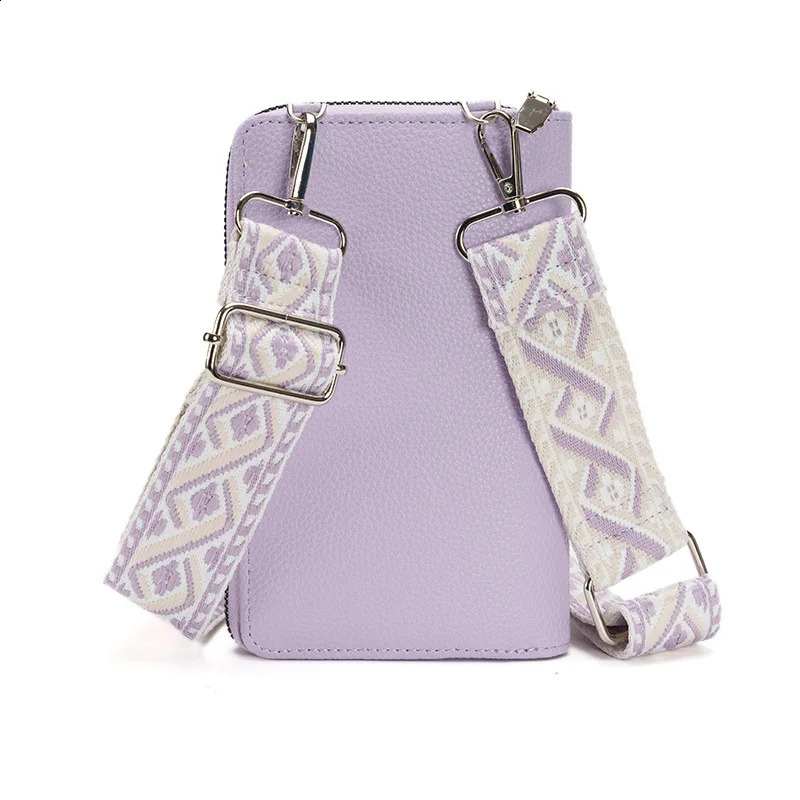 Fashion Women Wallet Single Shoulder Crossbody Cell Phone Bag Change Coin Pouch Purse Multi Card Position Money Bag Keycase 241212