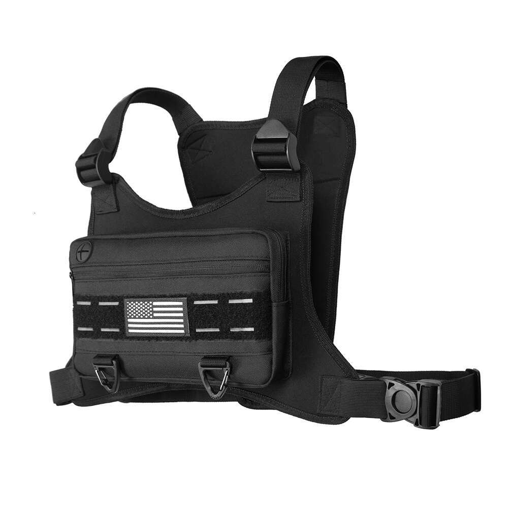 Backpack Sports Bag For Men, Tactical Backpack Fits Pistol, Adjustable Anti Theft Chest Pack Breathable Running Vest Pouch