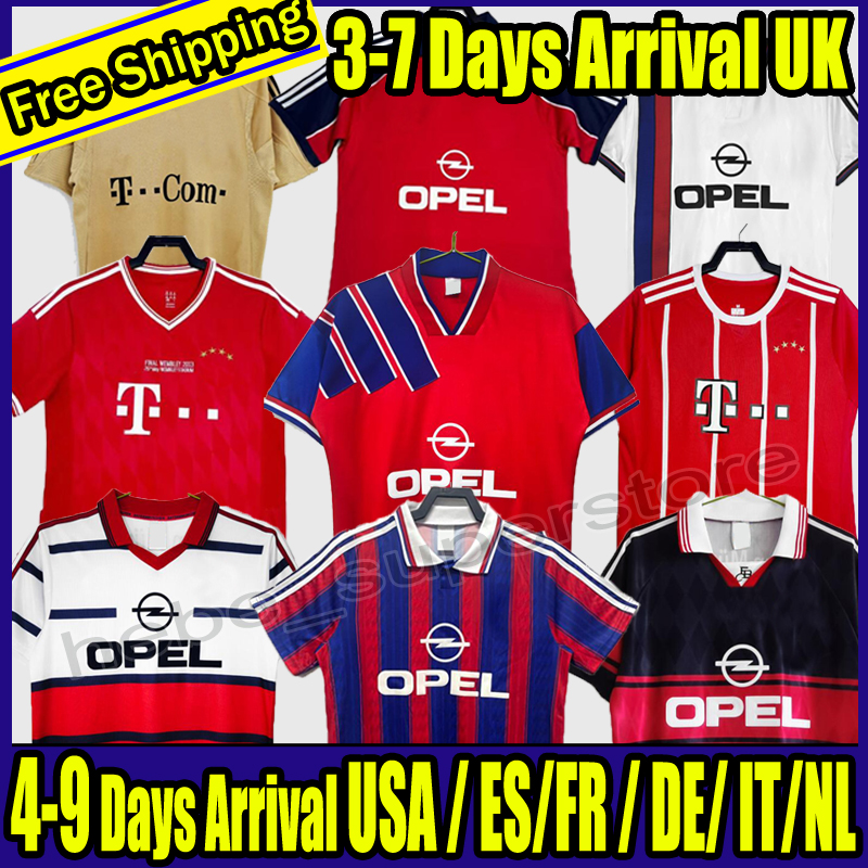 BAYERNS Littbarski retro jerseys 94 95 96 97 98 99 00 01 2010 MARADONA final ELBER Pizarro SCHOLL Klinsmann Matthaus Lizarazu Muller ROBBEN Ribery Schweinsteiger