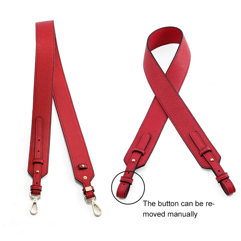 90*3.8cm Durable Genuine Leather Bags Strap Adjustable Replacement Crossbody Straps Gold Hardware for Women DIY Bag Accessories 241218