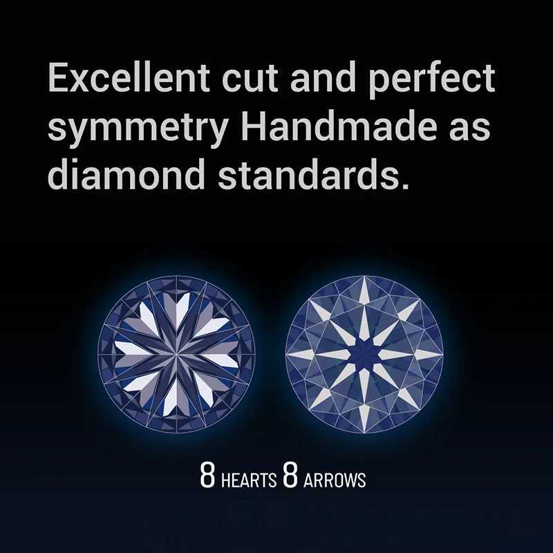 Wholesale D-color moissanite loose stone 0.1-12.0ct VVS1 certified moissanite laboratory diamonds pass the testing instrument W241214