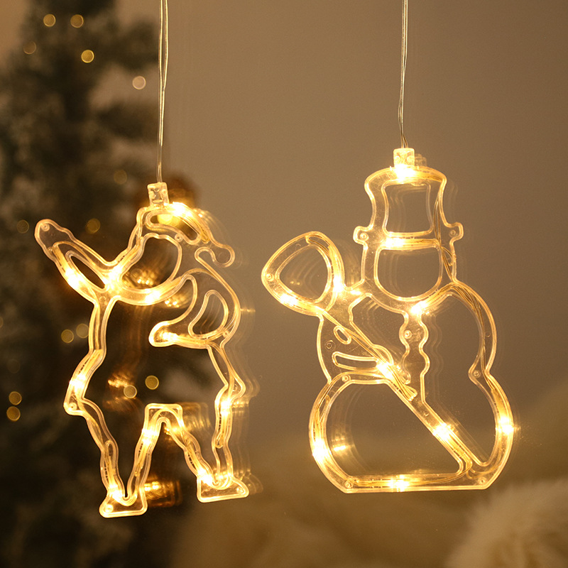 LED Christmas Light String with Suction Cups for Trees and Windows