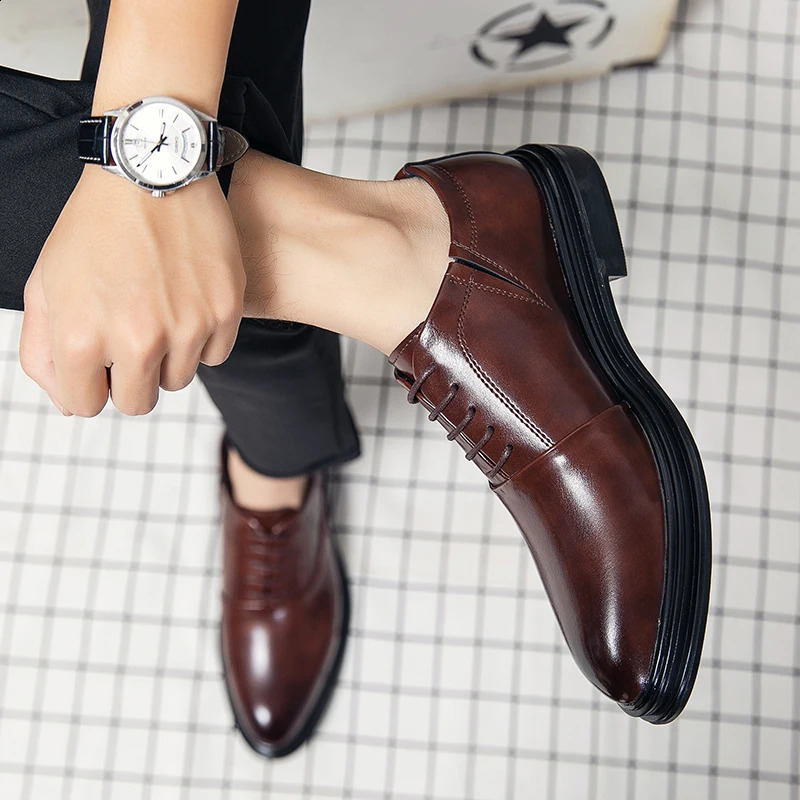 High Quality Loafers Mens Shoes Business Oxford Shoes Italian Mens Dress Shoes Zapatos De Hombre De Vestir Formal 241216