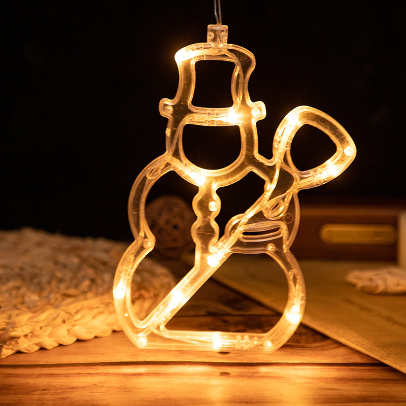 LED Christmas Light String with Suction Cups for Trees and Windows