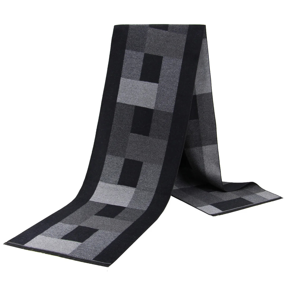 Silk Cashmere mens autumn scarf Business Shawl Retro Double-sided Winter female Scaves warm High Quality Bufanda 241218