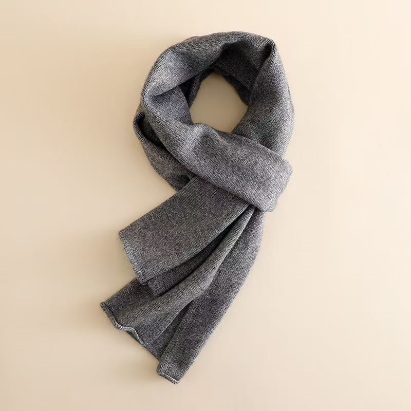 T003 cashmere scarf winter women's thick versatile scarf Korean version of high-grade warm knitted women's neck scarf