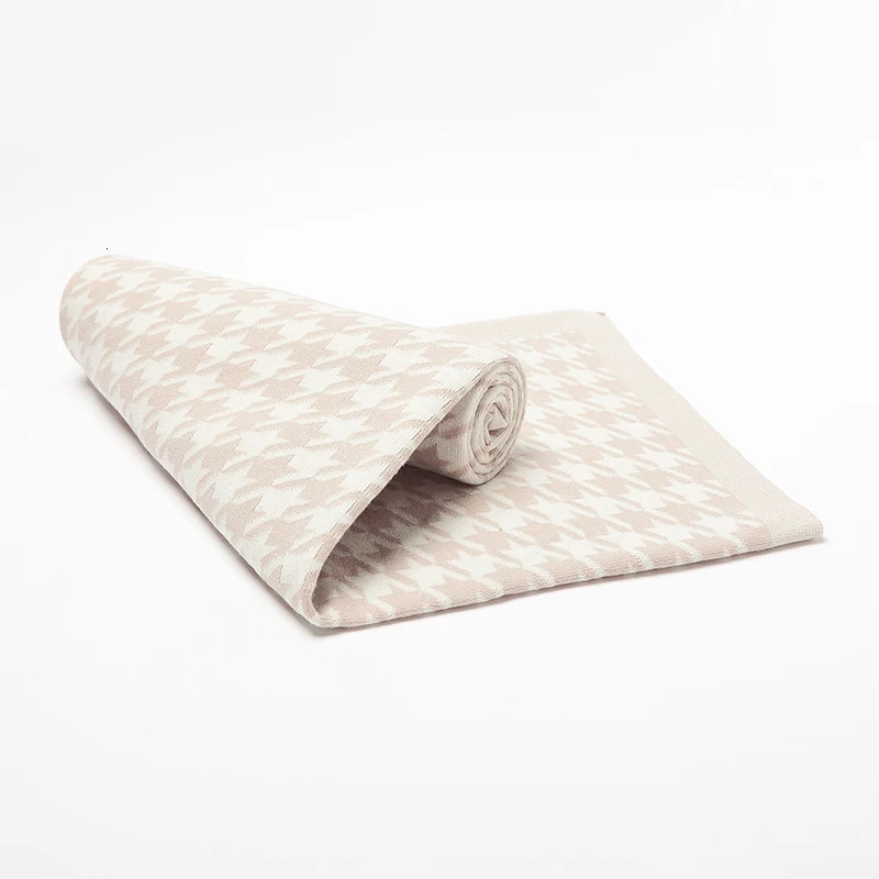 Baby Blankets born Cotton Swaddle Wrap Plaid for Infant Kids Boys Girls Ultra-Soft Reversible Knitted Toddler Receiving Mats 241217
