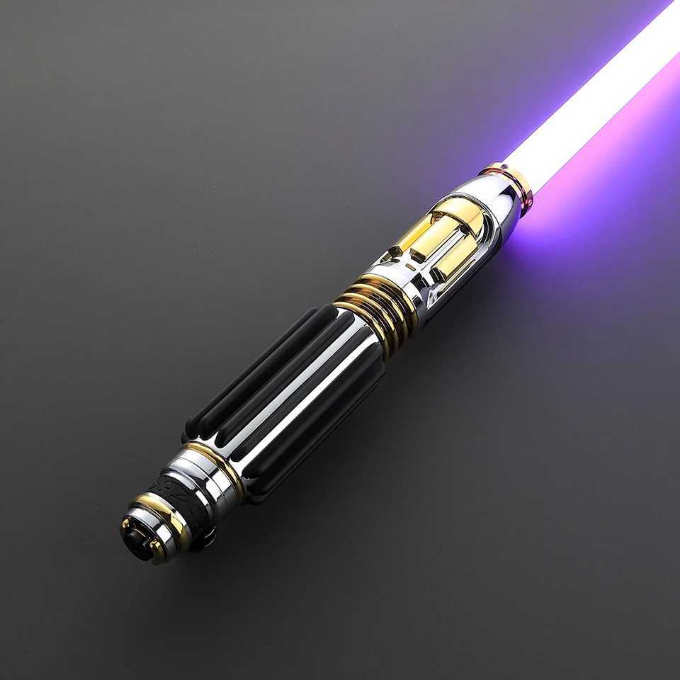 Pixel Lightsaber Woman Windu Xenopixel Light Saber Jedi Neopixel Metal Handle Laser Sword Cosplay Heavy Dueling Luminous Toys W241218