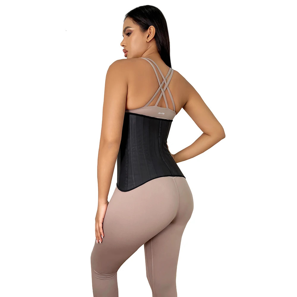 Fajas Colombianas Reductoras Latex Waist Trainer 25 Steel Boned Corset Slimming Belt 241219