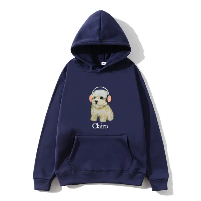 trend Clairo Dog print hoodie the sports shirt men and women fall winter harajuku hooded fun clothes 241218