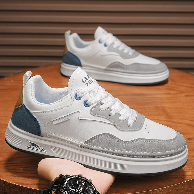 Men Casual Shoes Fashion Flat Bottom Niche Designer Shoes Versatile Soft Sole Popular Triple Grey Beige Free shipping