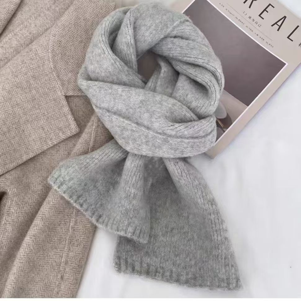 T020 scarf women's winter new all-match girls couple beige soft and high-end neck scarf