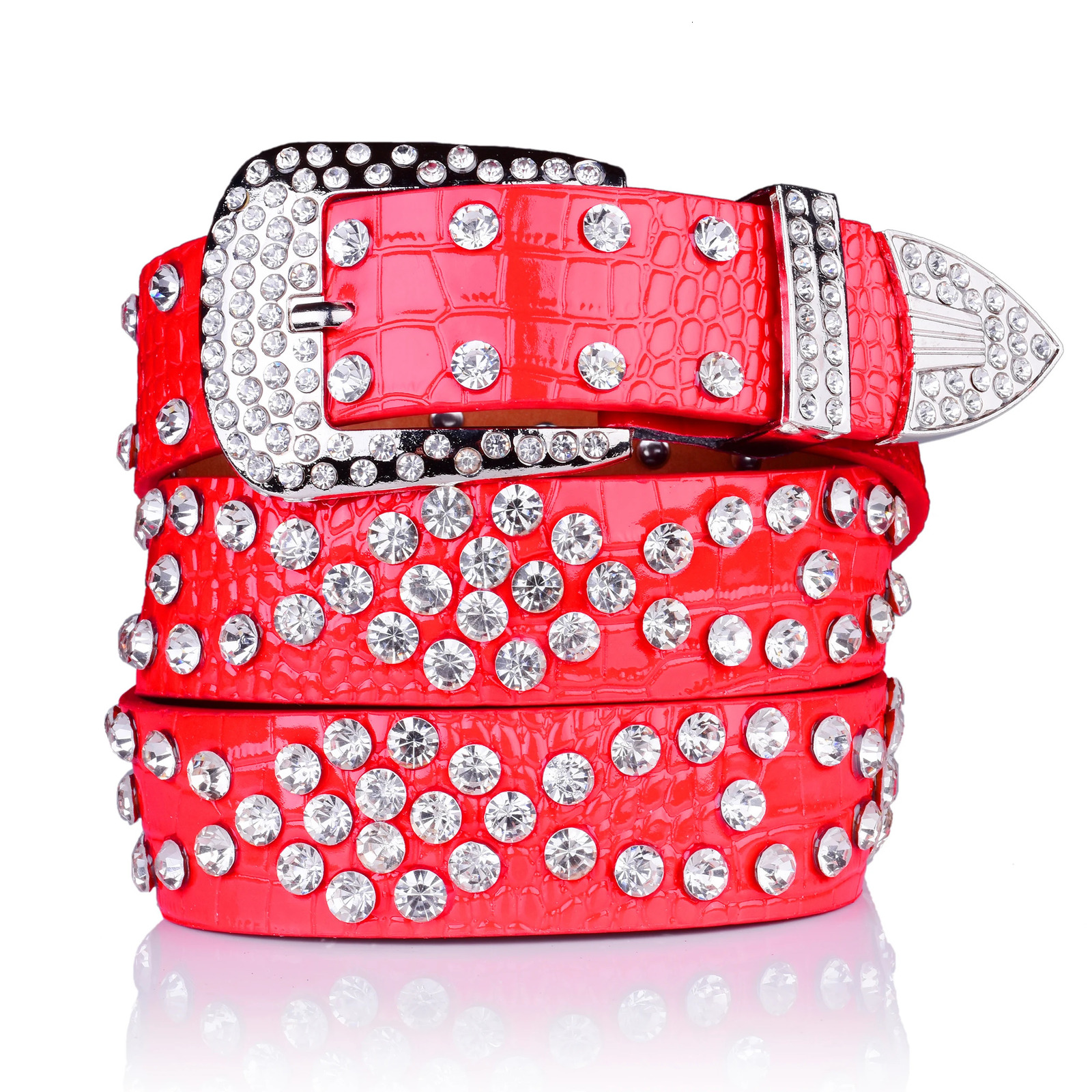Punk Belt Diamond Belt Gothic Lolita role-playing Harajuku Y2K shimmering disco belt hip-hop Women Crystal Belt 241219