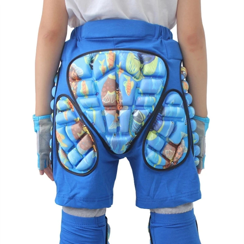 Kids Outdoor Roller Skating Protective Hip Padded Shorts Knee Pad Protection Ski Snowboard Shorts Skiing Rollerskates Protector 241219