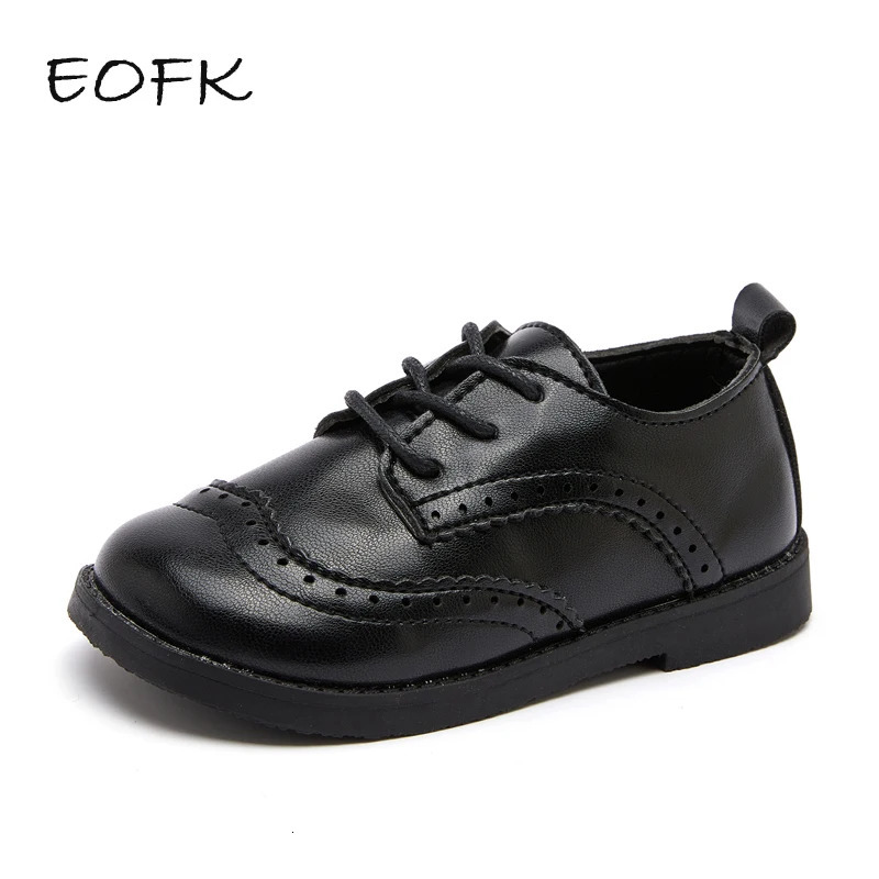 EOFK Kids Dress Shoes For BabyToddlers Boys Girls Little Children Classic Comfort Formal Party Wedding School Flats 21-30 241219