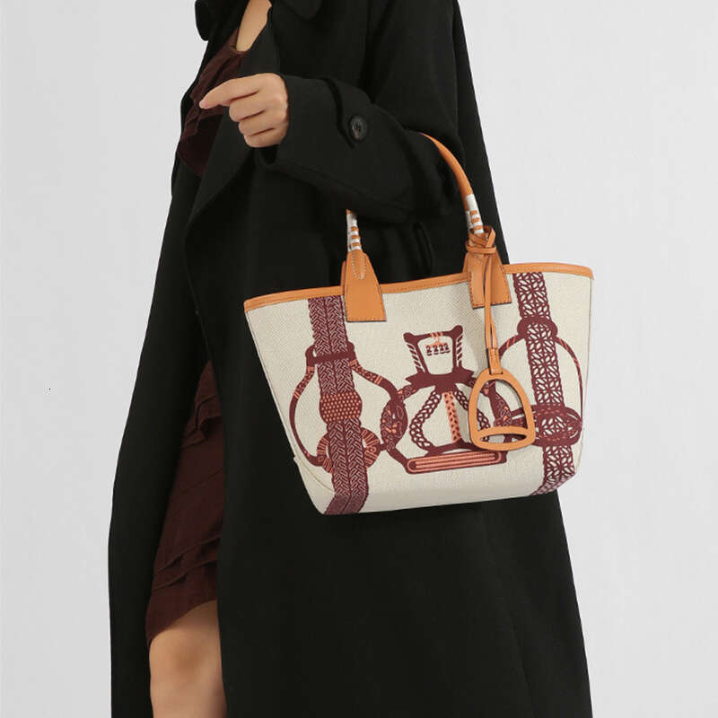 Women's Bags Handbag Trendy High Quality Tote For Women Geometric Printed Top Handle Satchel Handbag Purses Canvas Fashionable Shopper Bag