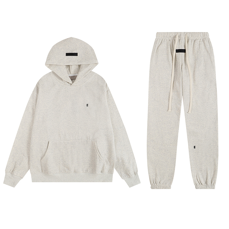 Essantials Hoodie Mens Designer Tracksuit Baggy Hoody Pants Set Hip Hop Pullover Sports Joggers Skateboard Sweat Shirts Oversize Sweatshirt essentials ff3